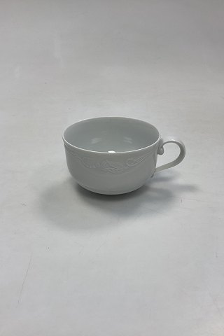 Royal Copenhagen White Magnolia with Embossed Bisque Flowers Teacup No. 81