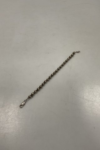 Sterling Sølv Armbånd med Sølv Perler