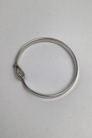 Georg Jensen Sterling Silver Torun Bangle No. 204 (Pavé Diamonds 0,06 ct)