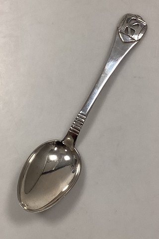 Holger Kyster Silver Serving Spoon  Monogram HK