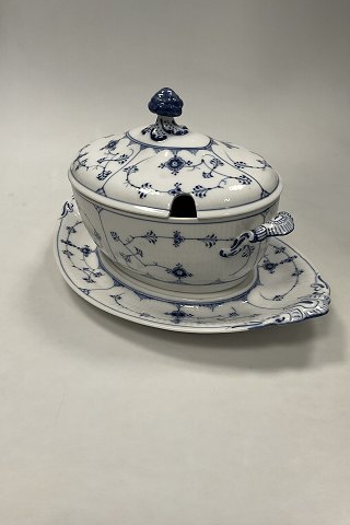Royal Copenhagen Blue Fluted Plain Tureen No 214 with tray No. 217
