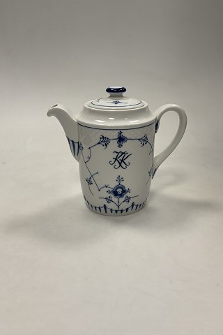 Bing og Grøndahl Blåmalet Musselmalet Hotel Kaffekande med logo No. 1051