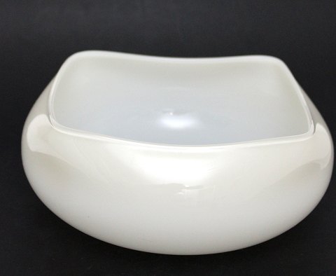 Cremehvid skål, Quadro, Holmegaard