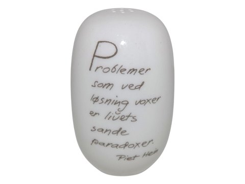 Royal Copenhagen
Pepper shaker with Piet Hein poem