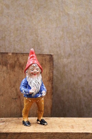 Decorative old painted terracotta Santa Claus with fine patina...