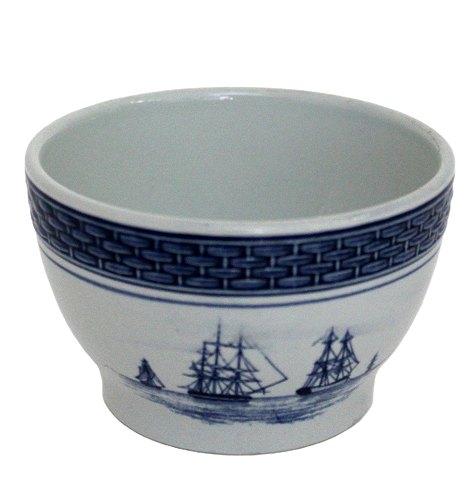 Lille skål med skibe, Skibsstellet/Tranquebar, Royal Copenhagen