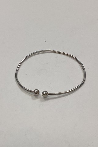 Modern Open Armring in Sterling Silver from Randers Sølvvarefabrik