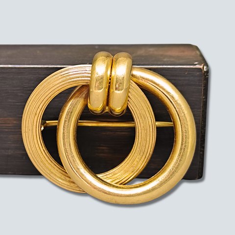 Broche i 18 kt. guld