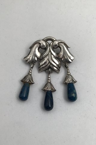 Tidlig Georg Jensen Sølv Broche No. 132