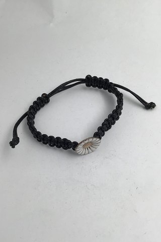 Georg Jensen Armlænke Flettet Snor med Marguerit