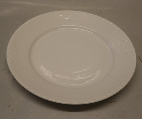 White Danish Porcelain half lace 622 (572-1) Luncheon plate 22 cm , 8.75" (621)