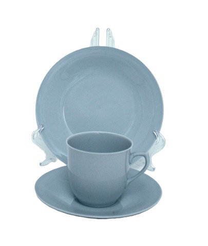 Kaffekop, underkop og kagetallerken, Leda, Bing & Grøndahl