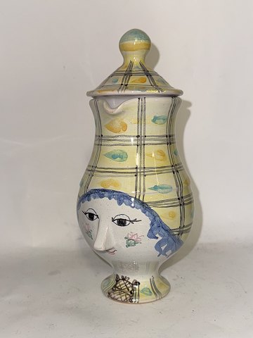 Bjørn Wiinblad kande med hank og låg