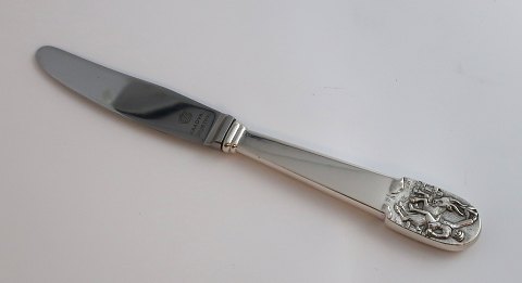 H. C. Andersen fairytale children knife. Silver cutlery. Clumsy Hans. Silver (830). Length 16.3 cm.