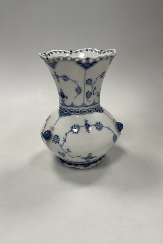 Royal Copenhagen Blue Fluted Full Lace Vase with snails No. 1197