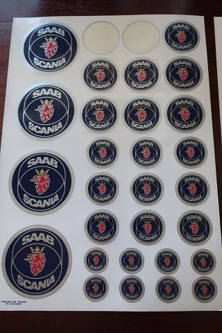For samlere:Klistermærker for SAAB, ScaniaGod stand