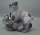 Royal Copenhagen figurine 2326 RC Playing bulldogs Designed by Knud Kyhn 1923
