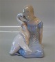 B&G FigurineB&G 2021 Girl with swan wearing Royal Crown - The wild swans by H.C. Andersen