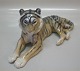 Royal Copenhagen figurine 714 RC Tiger Lauritz Jensen 1906 14 x 31 cm
