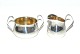 Sugar & cream set, Silver.
Creamer Height 5.5 cm
Sugar Height 5 cm