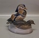 Royal Copenhagen figurine 1863 RC Mandarin Ducks Peter Herold 1917 19 x 20 cm