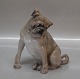 B&G figur
 B&G 1903 Mops siddende 13 cm