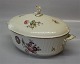 1666-910 Tureen with lid ca 19 x 32 cmFrisenborg Danish Porcelain