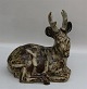 Royal Copenhagen Art Pottery 20507 RC Stag, Knud Kyhn June 1942 25 x 25 cm