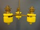 Ceiling Lamp by Holmegaard with yellow glass from the 1960s.
