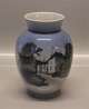 Royal Copenhagen 4735 RC Vase with Marselisborg Castle in Aarhus 17.5 cm