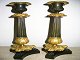Par franske empire stager i bronze, o. 1820,