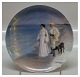 B&G Skagen Artist plates 21 cmB&G 1988 Plate # 3. Images of Skagen "The artist and his vife" P.S. Kroeyer. 21 cm