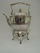 Hot water kettle and burner.Silver (830) made by Michelsen, Copenhagen