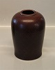 Aluminia  2634 Marselis Royal Brown Vase 18 x 12 cm Nils Thorsson, 1953