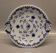 Dickens B&G Blue Fluted with butterfly with half laces 101 Dish with handle 26,5 cm (304)