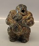 Royal Copenhagen Art Pottery Unique - Monkey with young Knud Kyhn 1936 15 cm Gorilla?