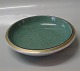 Royal Copenhagen Craquelé, (Crackelure) 457-2528 RC Green bowl with gold 21.5 cm
