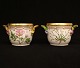 Royal Copenhagen: Two Flora Danica wine coolers, porcelain. #3570. H: 12,2cm. D: 
14,5cm