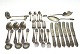 Silver Cutlery set for 6 pers with rose