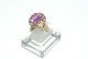Gold ring ladies with pink stone 14 carat gold
Size 55