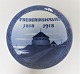 Royal Copenhagen. Mindeplatte #177. Frederikshavn. Krudttårnet. 1918. Diameter 20 cm.