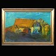 Oluf Høst, 1884-1966, Öl auf Leinen: Bognemark, Bornholm. Signiert. Lichtmasse: 65x99cm. Mit Rahmen: 79x113cm