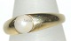 Gold ring with pearl, 14 carats gold
Size: 58