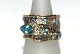 Designers Favorites ring, Sterling silverBlack Rhodium and 18 karat gold plating