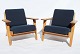 A pair of armchairs, model GE290, by Hans J. Wegner and Getama, from the 1960s.5000m2 showroom.