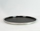 Dish of stainless steel with black wooden tray by Stelton.
5000m2 showroom.
