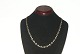Elegant necklace in red and white gold, 8 carat gold, Length 44.5 cm