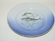 Seagull with gold edgeFish plate Number 10 Mackarel