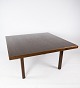 Coffee table in dark oak of danish design from the 1960s.