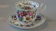 Coffee cup with saucer "October" Royal Albert MonthlyEnglish StelFlower motif: CosmosSOLD